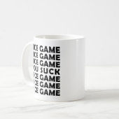 面白いゲームの面白いマグカップ コーヒーマグカップ (正面左)