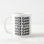面白いゲームの面白いマグカップ コーヒーマグカップ (左)