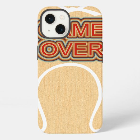 面白いゲームオーバー iPhoneケース (裏面)