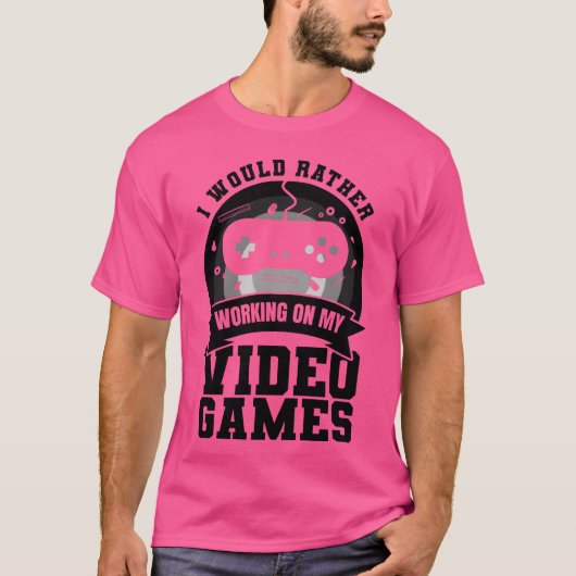 面白いゲーム開発者の家族 Tシャツ (正面)