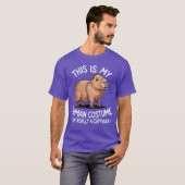 面白いコスチューム カピバラ ギフト Tシャツ (正面フル)