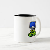 面白いコンピューター404モチベーション コーヒーマグ ツートーンマグカップ (正面右)