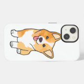 面白いコーギー iPhoneケース (裏面横)