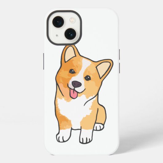 面白いコーギー iPhoneケース (裏面)