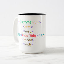 面白いコーディングのコーヒーカップ