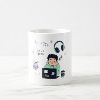 面白いコーディングプログラマー コーヒーマグ – Ctrl + Z コーヒーマグカップ