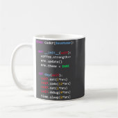 面白いコーディング Python Cl 食べる コード 眠る コーヒーマグカップ (左)