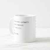 面白いコーディング var coffee = new Coffee() プログラマー コーヒーマグカップ (正面左)
