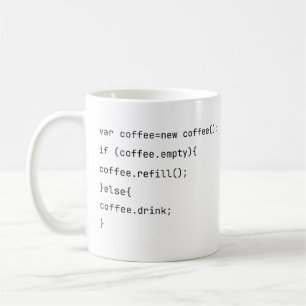 面白いコーディング var coffee = new Coffee() プログラマー コーヒーマグカップ