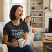 面白いコーヒーと娘の態度 Tシャツ
