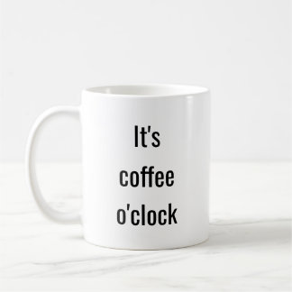 面白いコーヒーの時間のタイポグラフィーの名言 コーヒーマグカップ