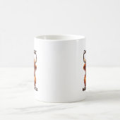 面白いコーヒーの質問ワードアート コーヒーマグカップ (中央)