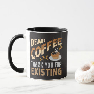 面白いコーヒーグッズ コーヒーさんいつもありがとう マグカップ