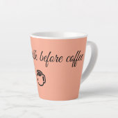面白いコーヒーマグ ☕ カフェラテマグ (右アングル)