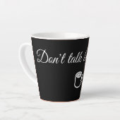 面白いコーヒーマグ ☕ カフェラテマグ (左アングル)