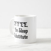 面白いコーヒーマグ 睡眠の代用品 コーヒーマグカップ (正面左)