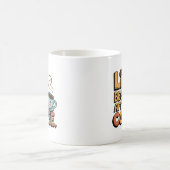 面白いコーヒーライフのワードアート コーヒーマグカップ (中央)