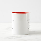 面白いコーヒー大好き名言マグカップ ツートーンマグカップ (中央)