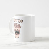 面白いコーヒー好きの私があなたのものよ コーヒーマグカップ (正面左)