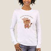 面白いコーヒー愛好家の猫Tシャツ トライブレンドＴシャツ (正面)