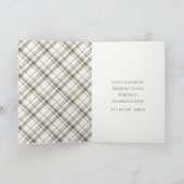 **面白いコーヒー カフェイン入りドリンク クリスマス** シーズンカード (内部)