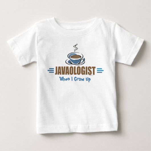面白いコーヒー ベビーTシャツ (正面)