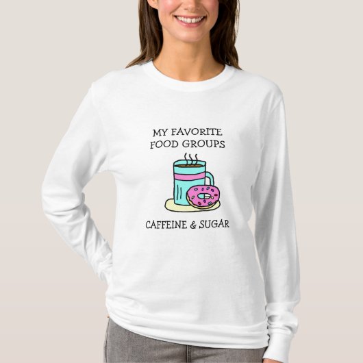 面白いコーヒー ユーモア Tシャツ (正面)