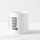 面白いコーヒー 皮肉なギフト、職場の同僚へのプレゼント コーヒーマグカップ (正面左)
