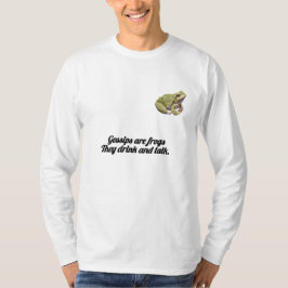 ✨面白いゴシップのカエル引用Tシャツ|「飲んで話す」 Tシャツ