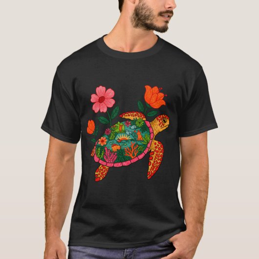 面白いゴミパンダアライグマ頑張れT Tシャツ (正面)