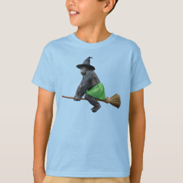 面白いゴリラの魔女の子供用 Tシャツ