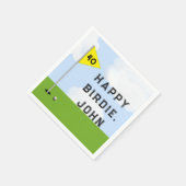 面白いゴルフの誕生日 スタンダードカクテルナプキン (角)
