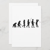 面白いゴルフの進化 オブ マン ゴルフの歴史 招待状 (正面/裏面)