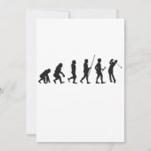 面白いゴルフの進化 人類のゴルフ史 招待状 (正面)