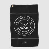 面白いゴルファー ユーモア ゴルフ | パーで最高のダッド ゴルフタオル (正面)