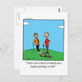 面白いゴルフユーモアポストカード ポストカード (正面/裏面)