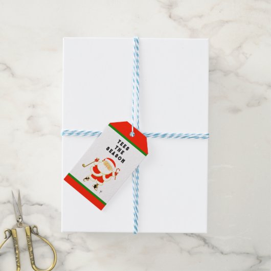 面白いゴルフ ギフトタグ (より糸付き)