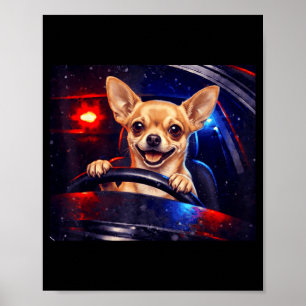 面白いゴールデンレトリバー運転ミーム犬が運転する ポスター