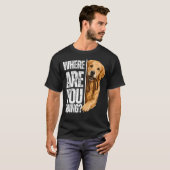 面白いゴールデンレトリバー Tシャツ (正面フル)