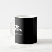 面白いサッカーおじいちゃんの定義 コーヒーマグカップ (正面左)