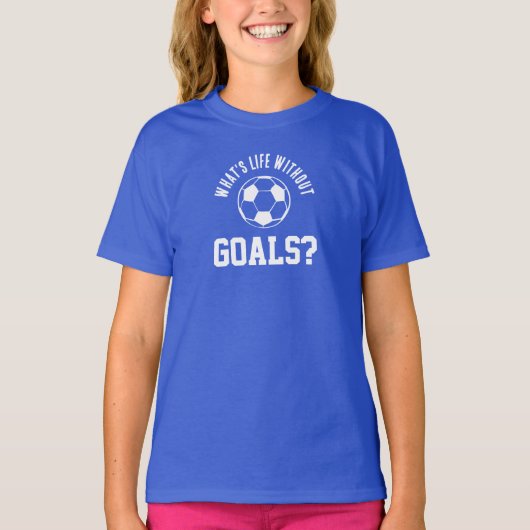 面白いサッカートシャツ Tシャツ (正面)
