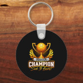 面白いサッカー選手権トロフィー キーホルダー (正面)