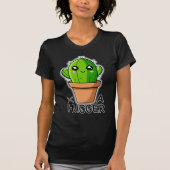 面白いサボテンのダジャレ かわいい植物 Tシャツ (正面)
