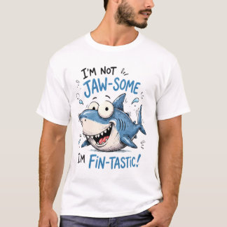 面白いサメのジョー・サムフィン・タスティック・キャラクターデザイン Tシャツ
