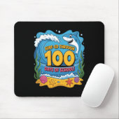 面白いサメの100日間サーフィンスクール マウスパッド (マウス)