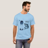 面白いサメ スキューバダイバー 昼食時間 ? Tシャツ (正面フル)
