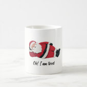 面白いサンタのクリスマスキャラクターイラスト コーヒーマグカップ (中央)