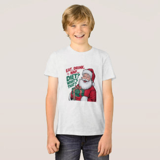 面白いサンタのクリスマス ソフトTriBlend Tシャツ