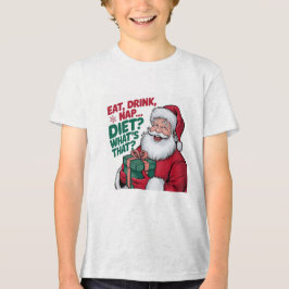 面白いサンタのクリスマス ソフトTriBlend Tシャツ