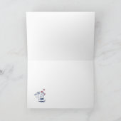 面白いサンタの夏のクリスマス 7月のクリスマス シーズンカード (内部)